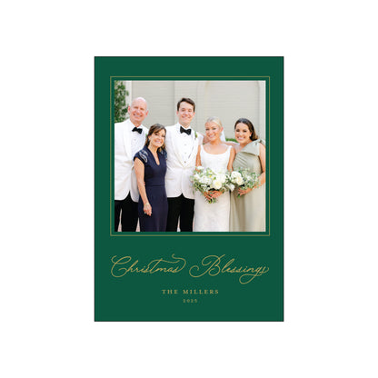 blessings | holiday card | digital printed