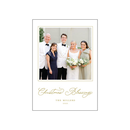 blessings | holiday card | letterpress