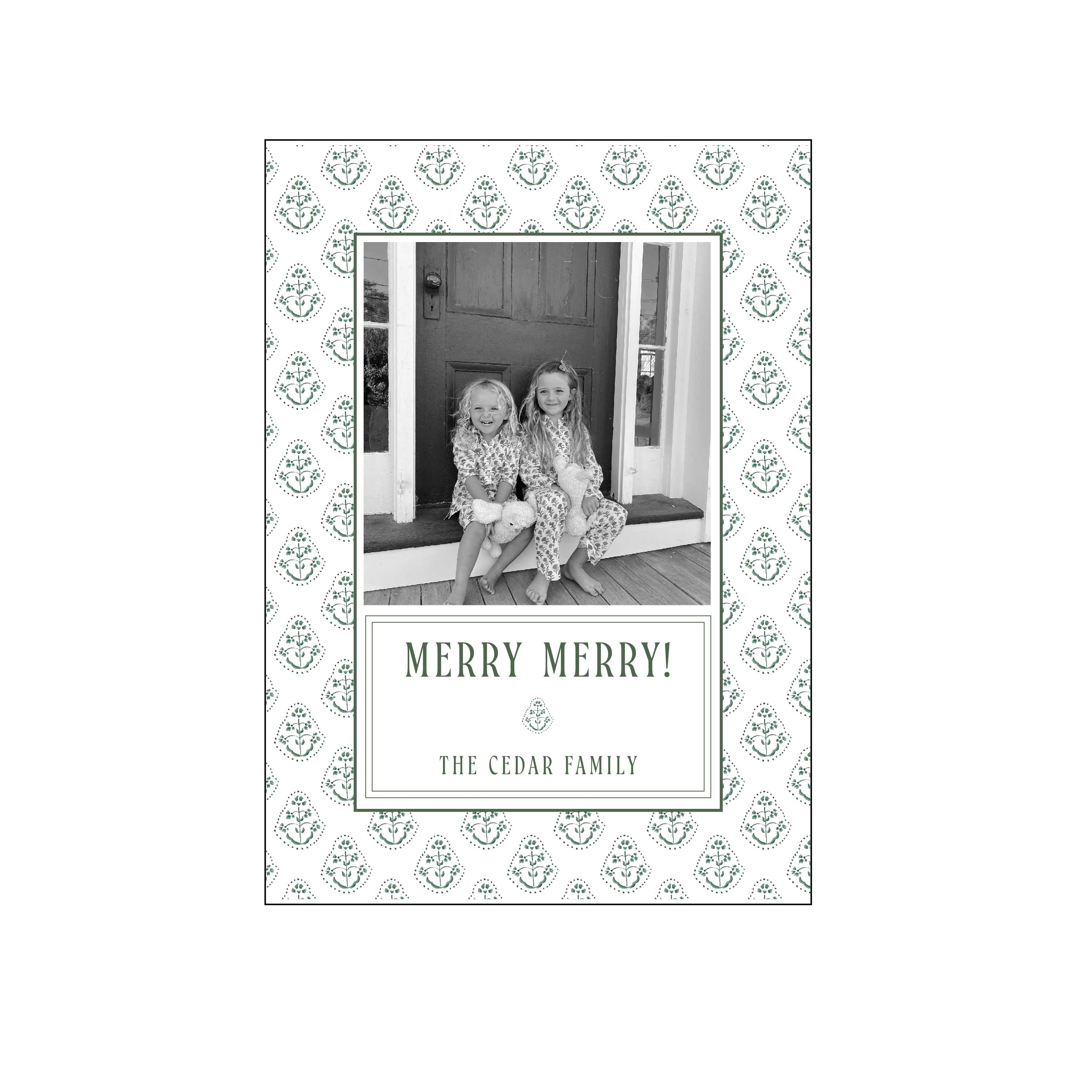 blockprint | holiday card | cedar street stationery
