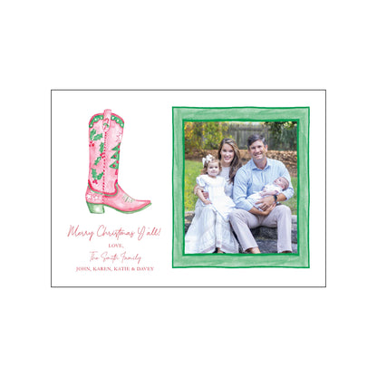 boot | holiday card | pearly gates designs