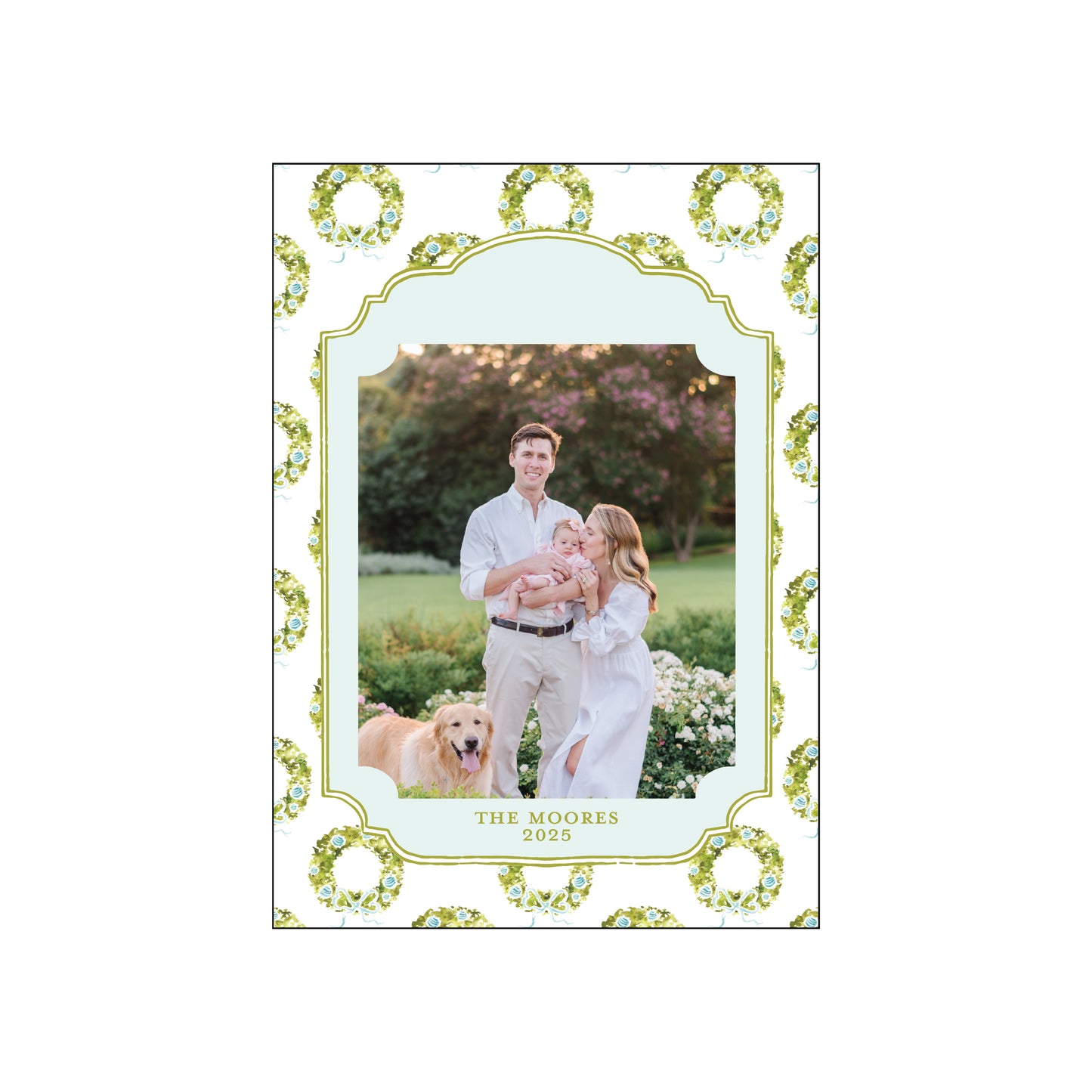 boxwood wreath vertical | holiday card | bethany kelm
