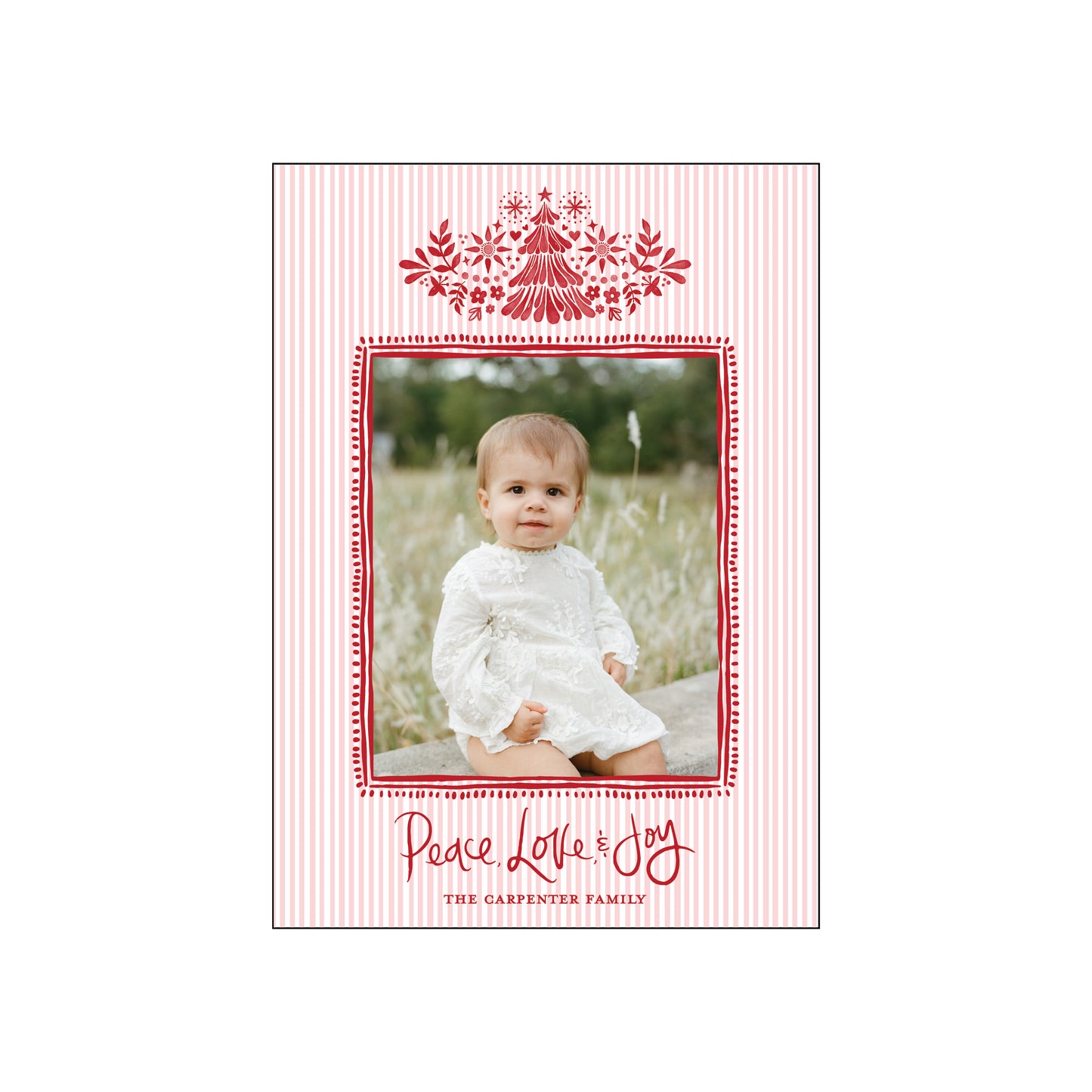 christmas otomi red | holiday card | bethany kelm