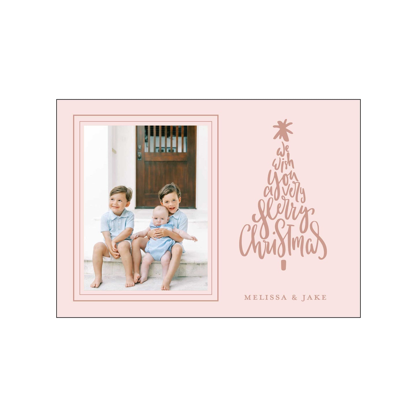 christmas tree | holiday card | foil-stamped