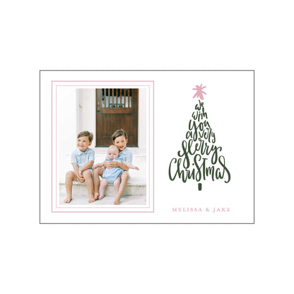 christmas  tree | holiday card | letterpress