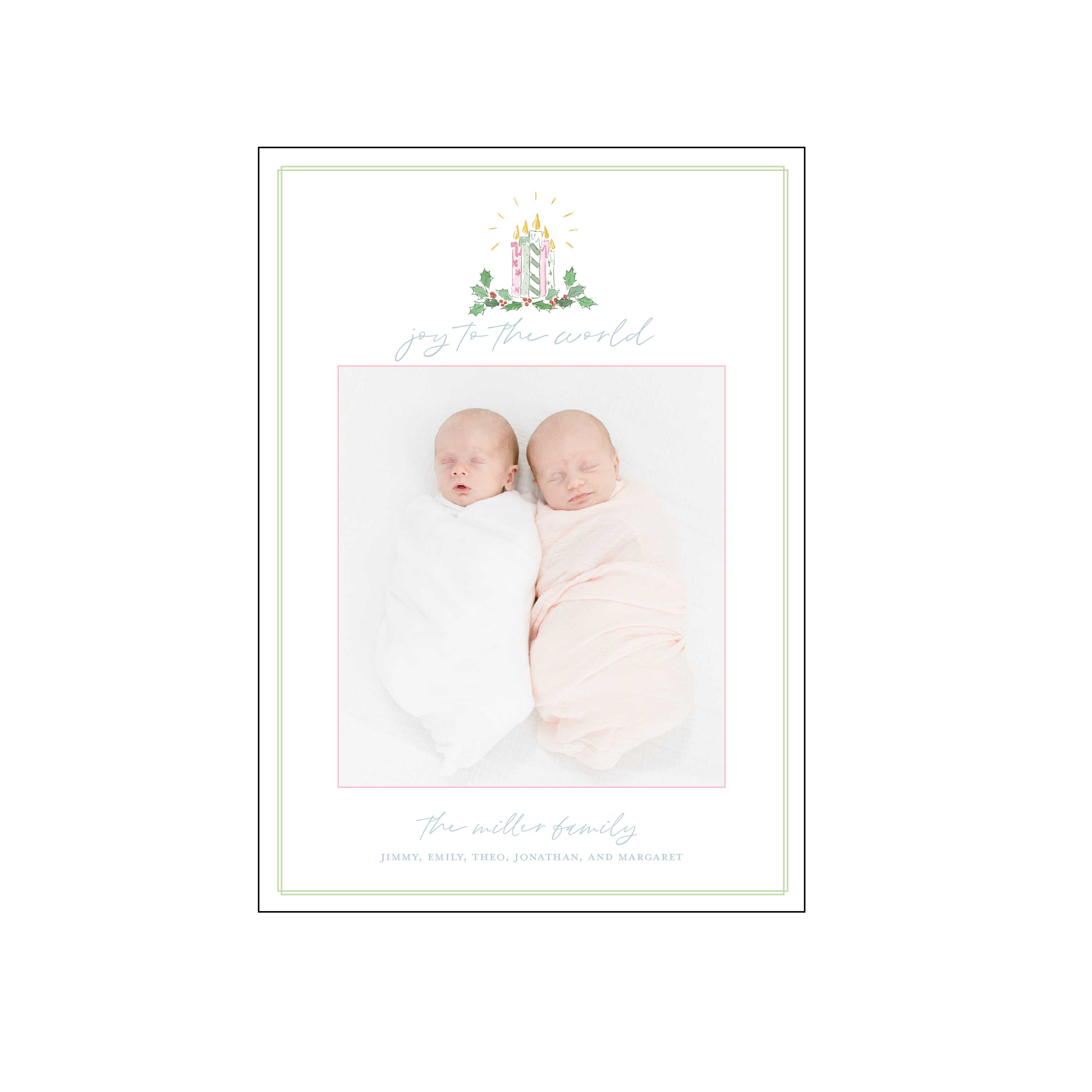colorful christmas toile | holiday card | bethany kelm