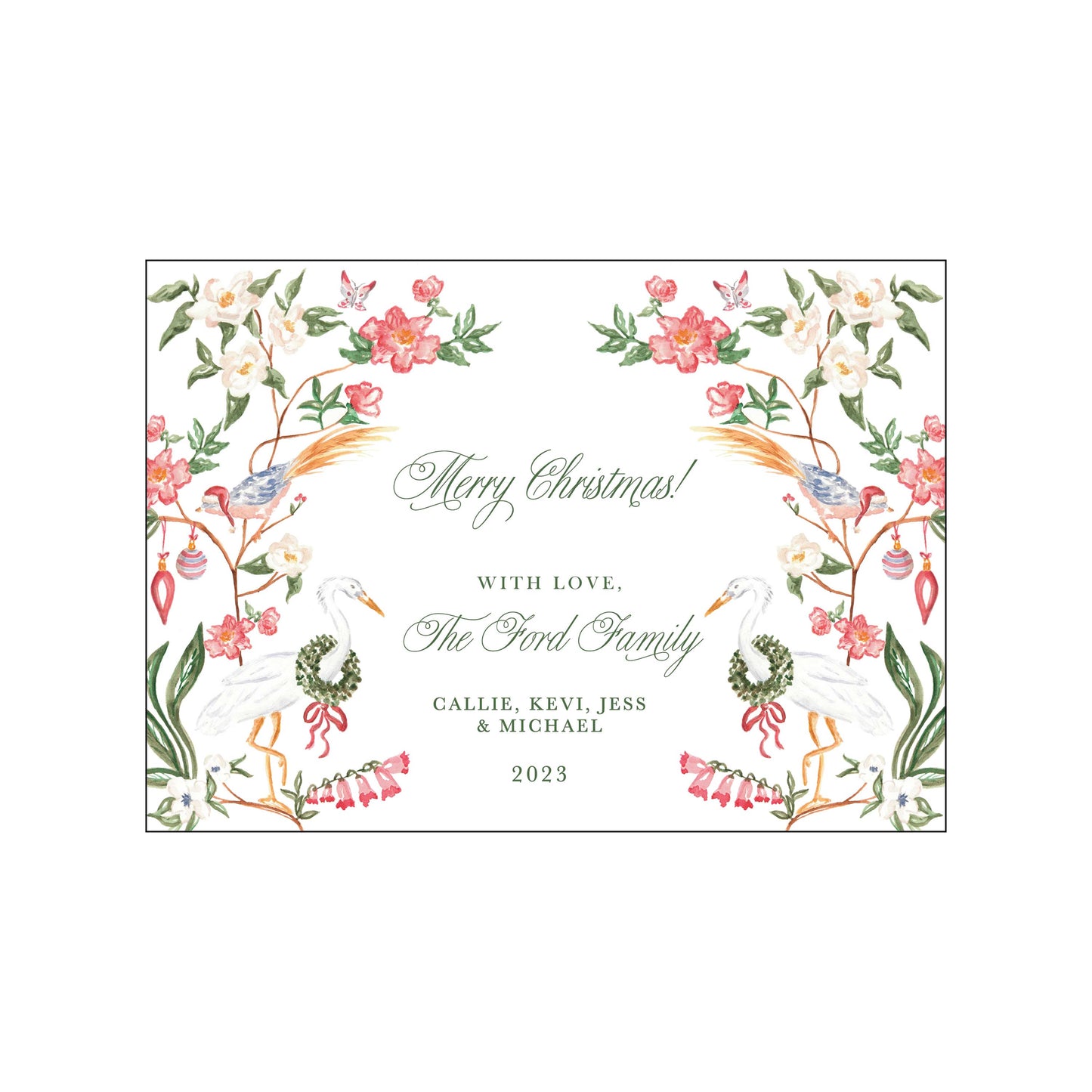 crane | holiday card | pearly gates designs
