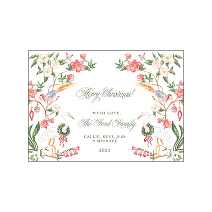 crane | holiday card | pearly gates designs