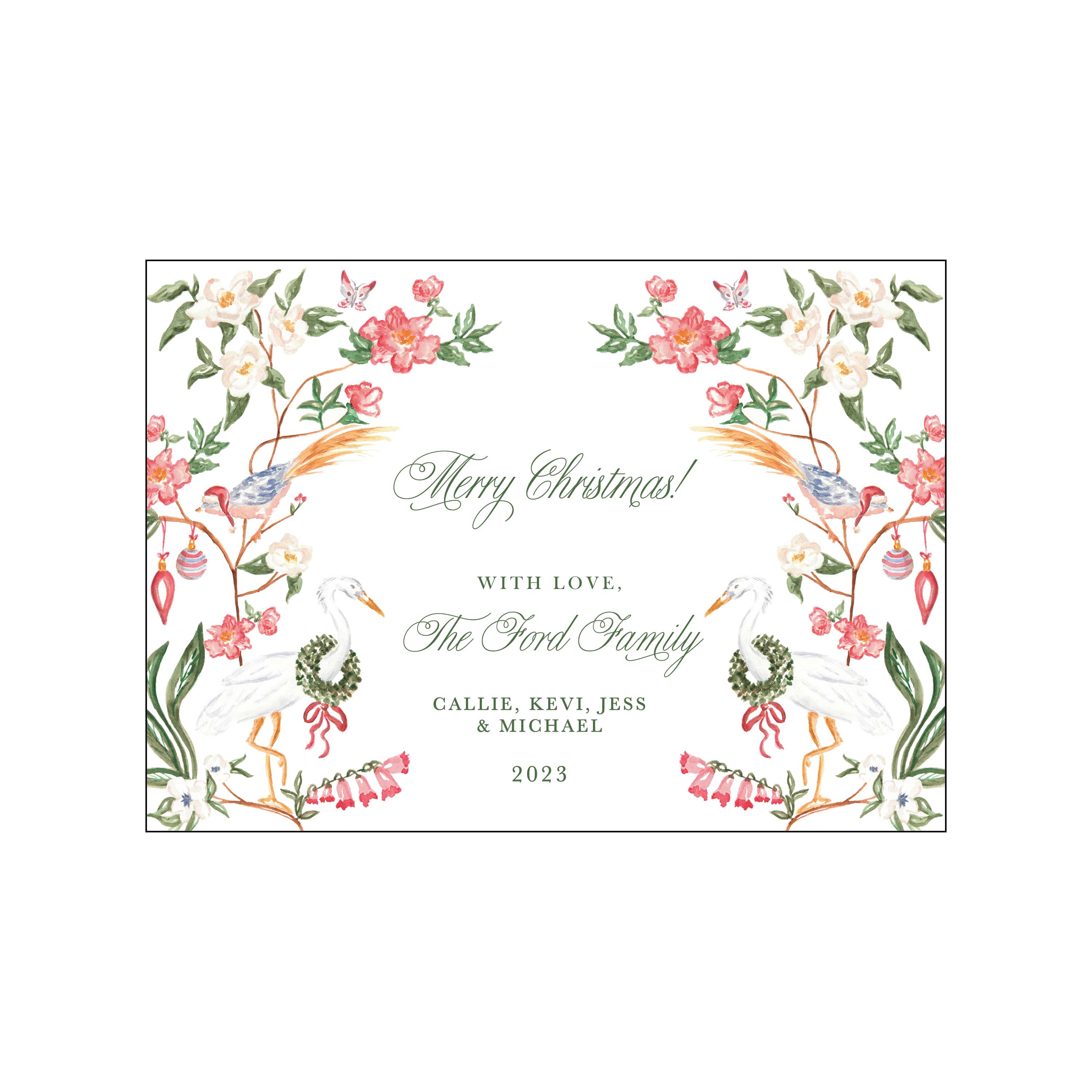 crane | holiday card | pearly gates designs