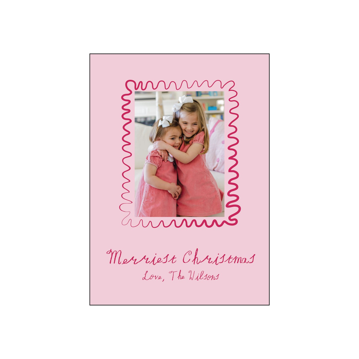 crayon squiggles | holiday card | digital printed