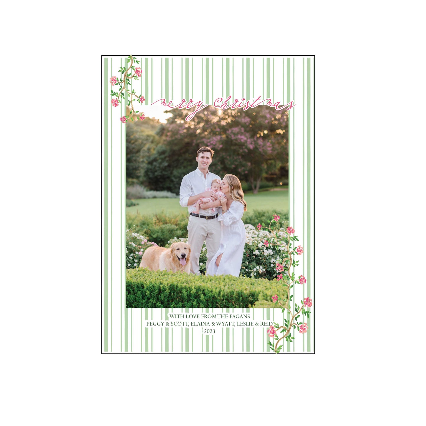 french garden | holiday card | elaina fagan design