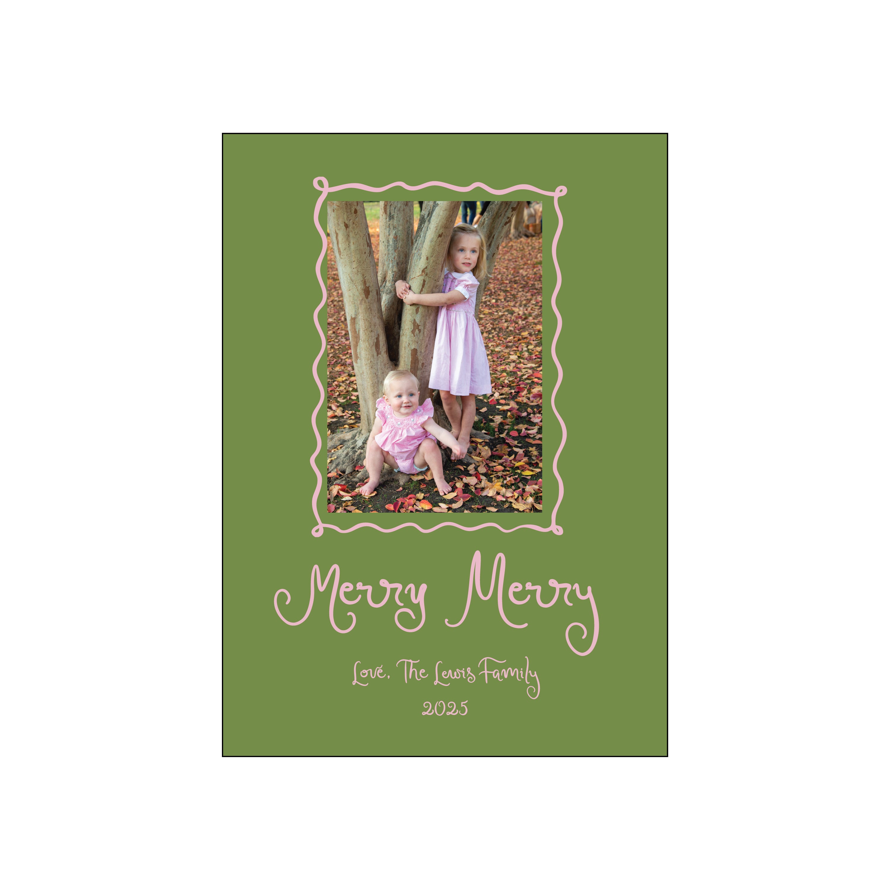 handwritten frame | holiday card | digital printed