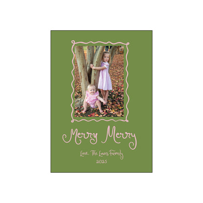handwritten frame | holiday card | digital printed