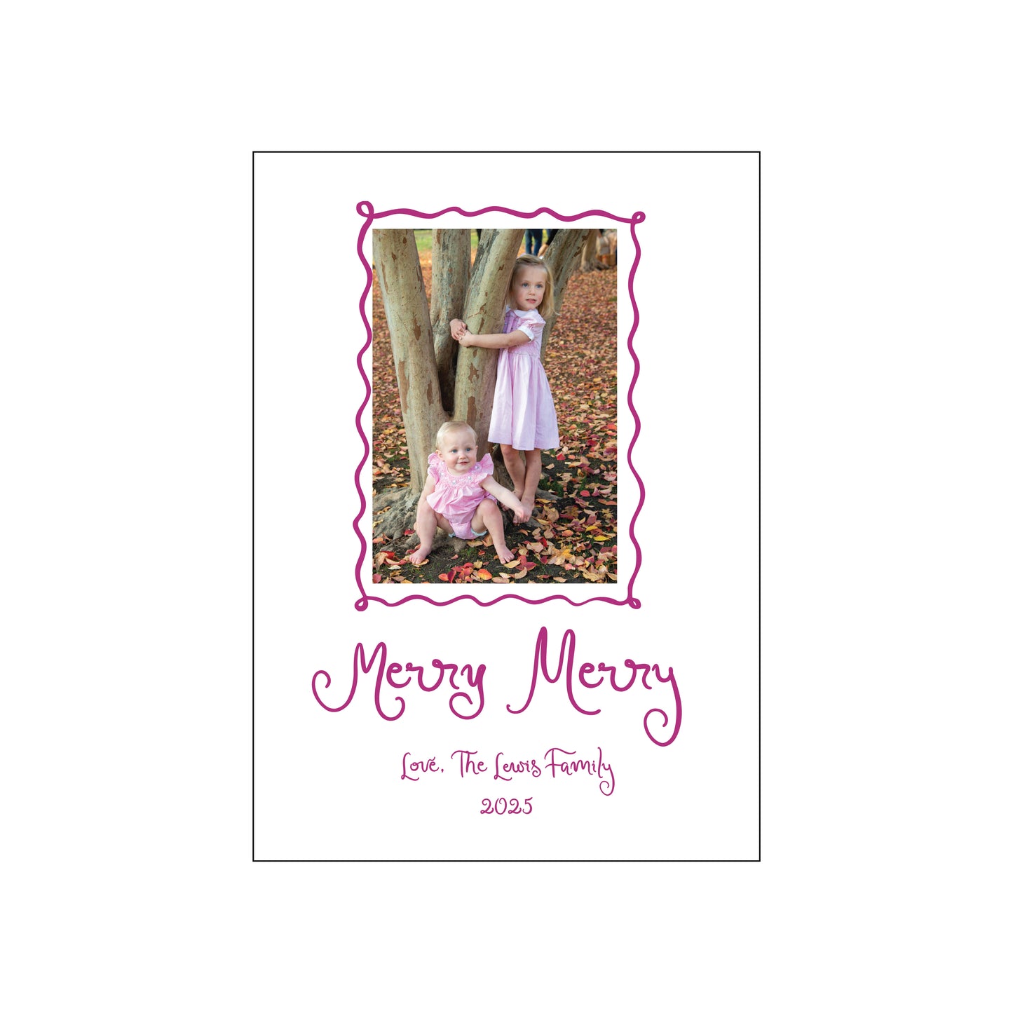 handwritten frame | holiday card | letterpress