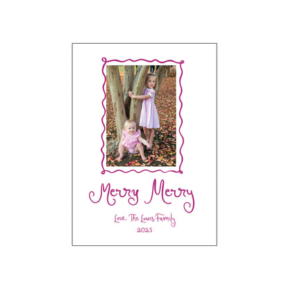 handwritten frame | holiday card | letterpress