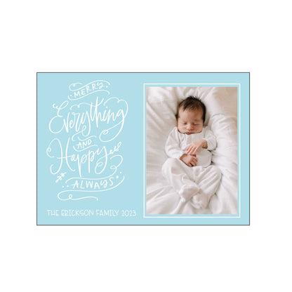 happy always | holiday card | foil-stamped