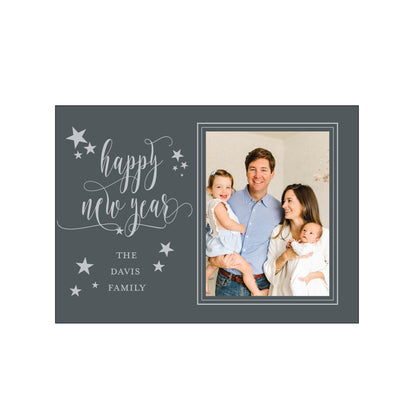 happy new year | holiday card | foil-stamped