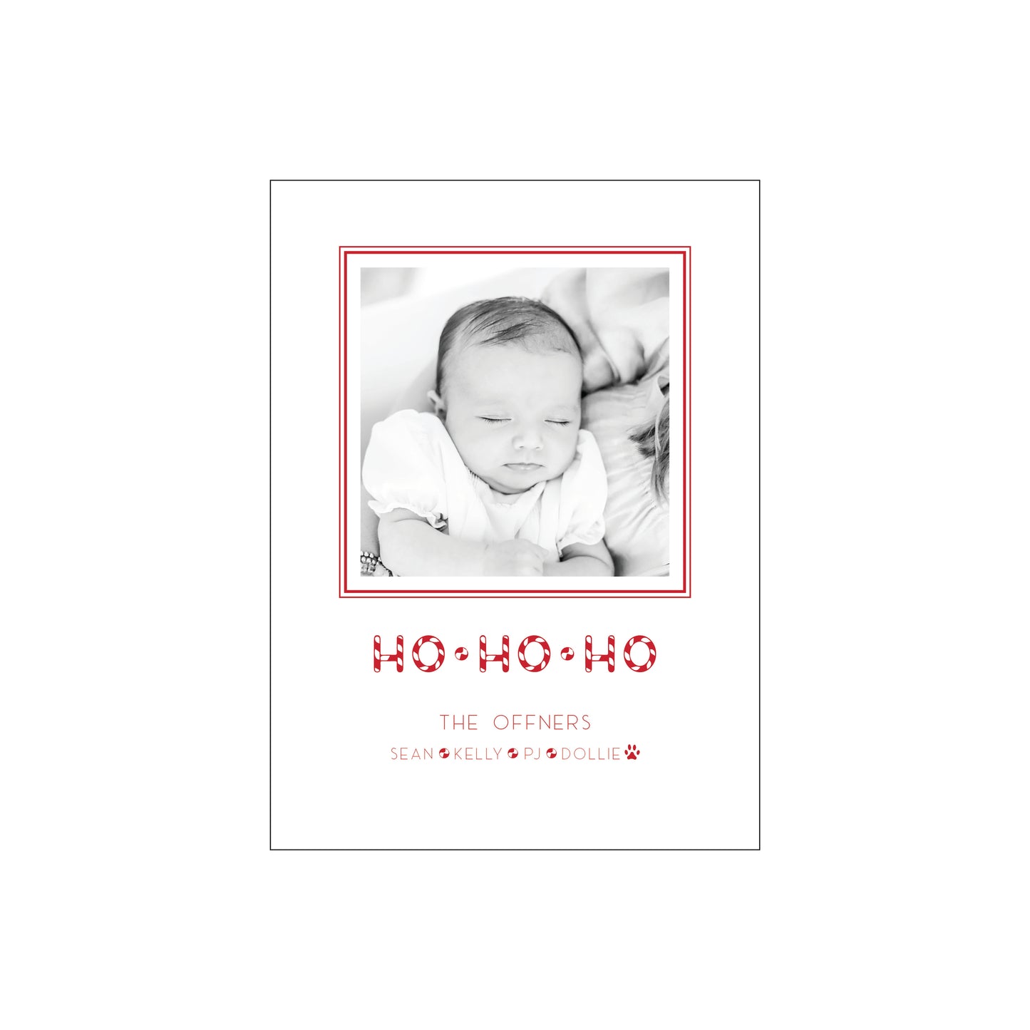 ho ho ho | holiday card | letterpress