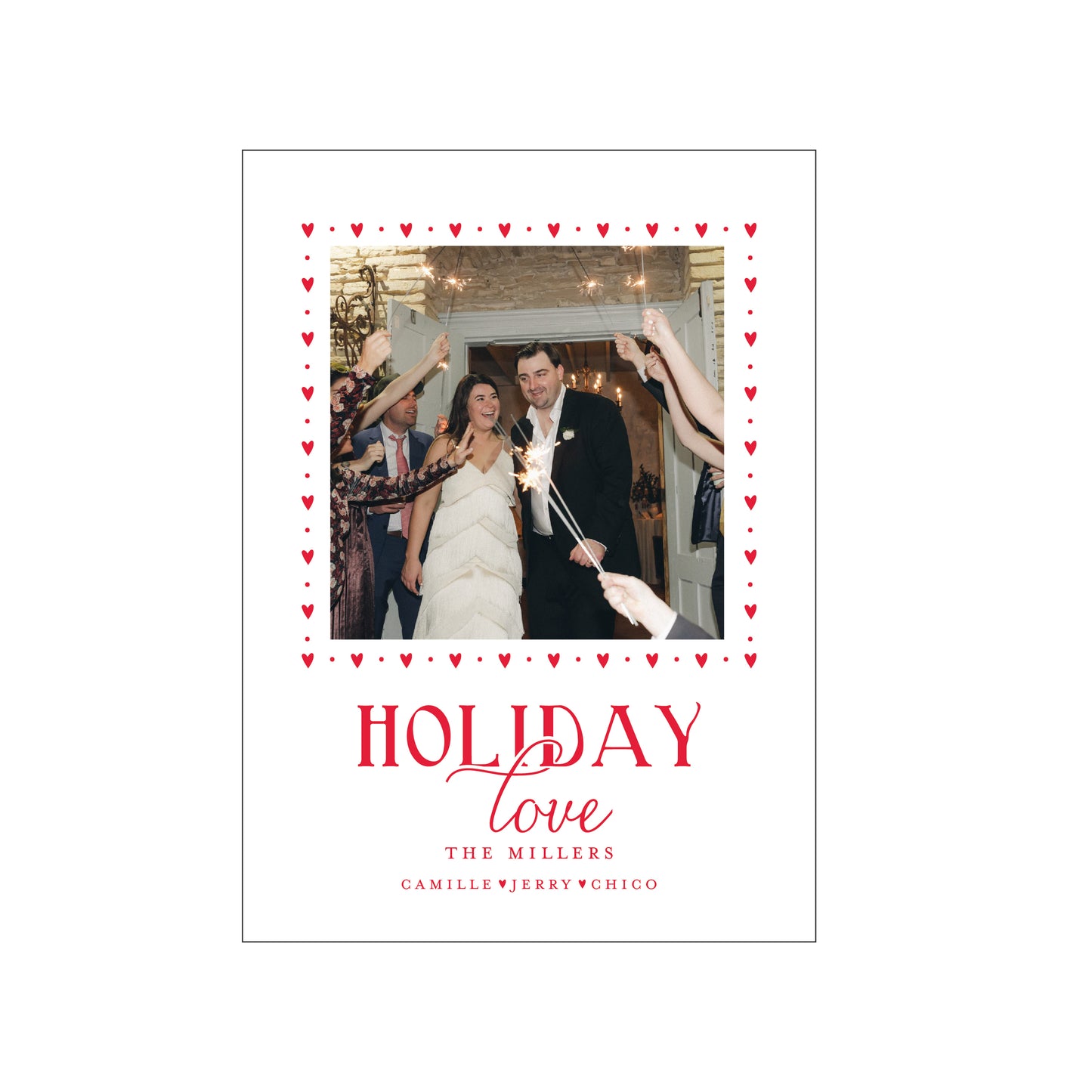 holiday love | holiday card | letterpress