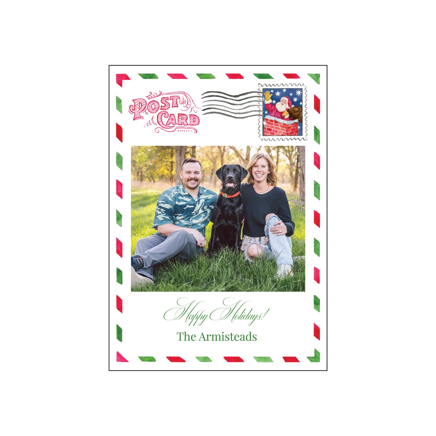 holiday postcard vertical | holiday card | abby armistead