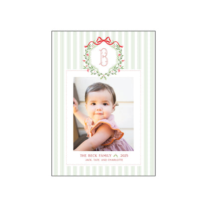 holly crest | holiday card | bayberry kate