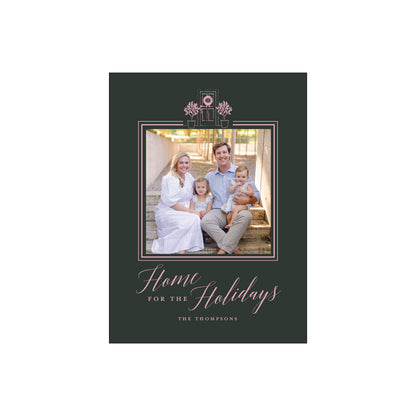 home for the holidays | holiday card | foil-stamped