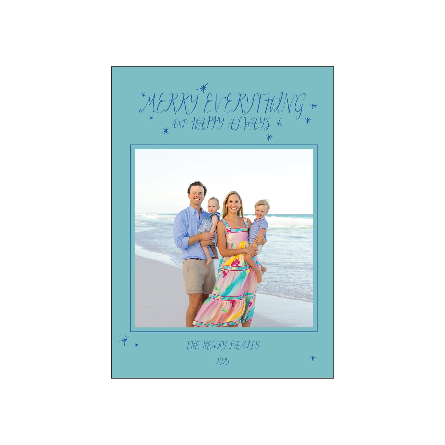 merry everything | holiday card | foil-stamped