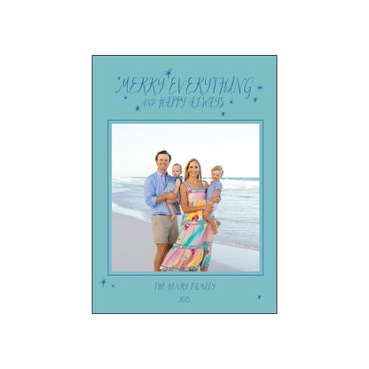 merry everything | holiday card | foil-stamped
