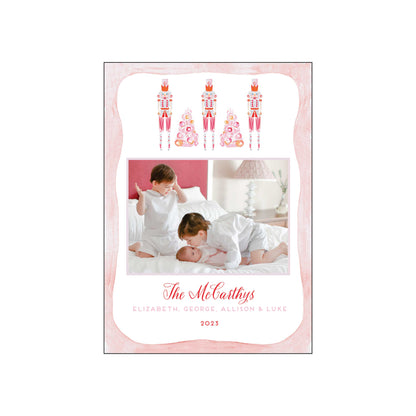 pink nutcracker | holiday card | mesh by alex
