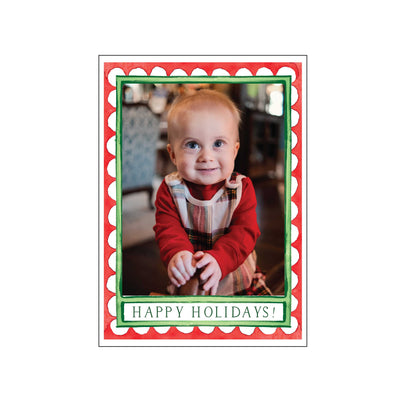 seasonal scallops | holiday card | mesh by alex
