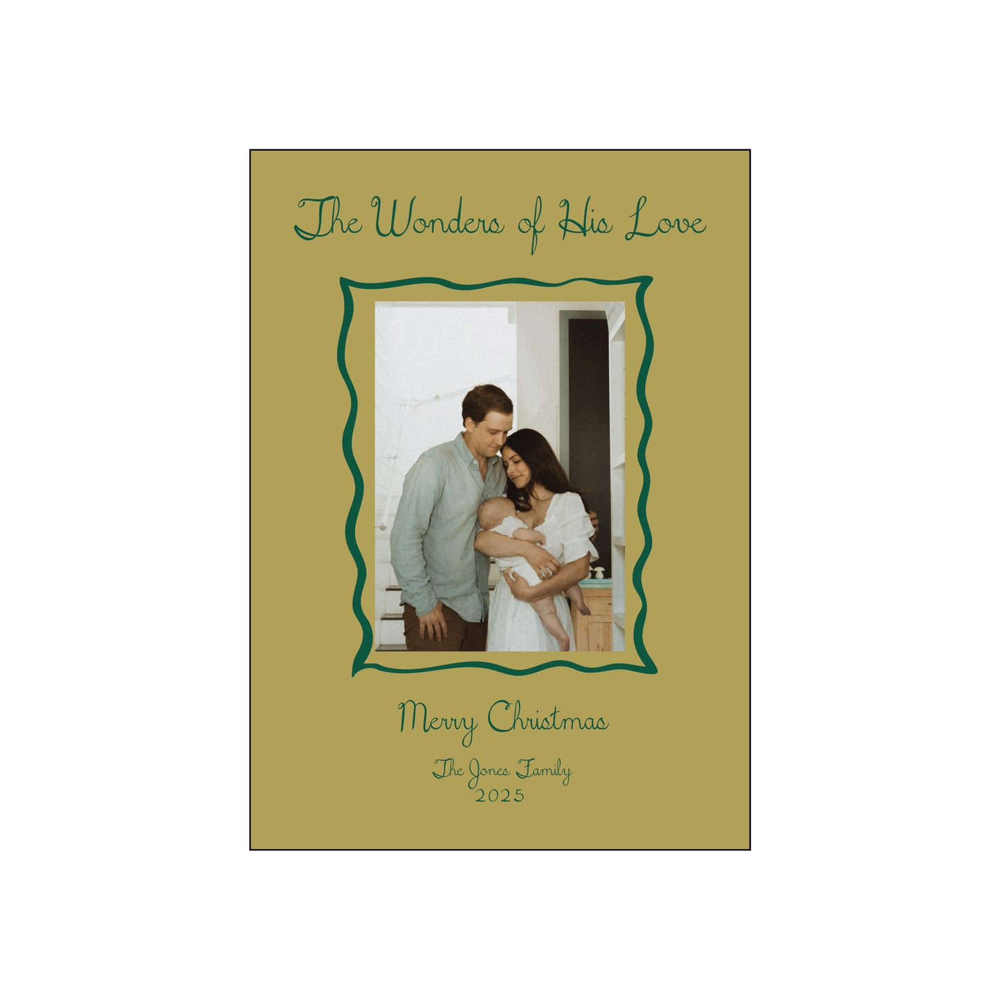 squiggle frame | holiday card | digital printed