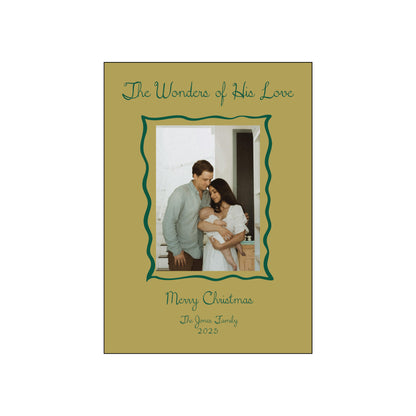 squiggle frame | holiday card | digital printed