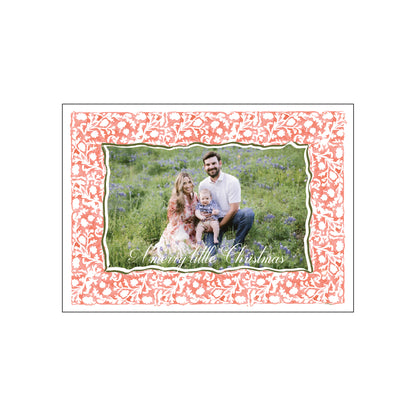 watercolor floral red | holiday card | mesh by alex