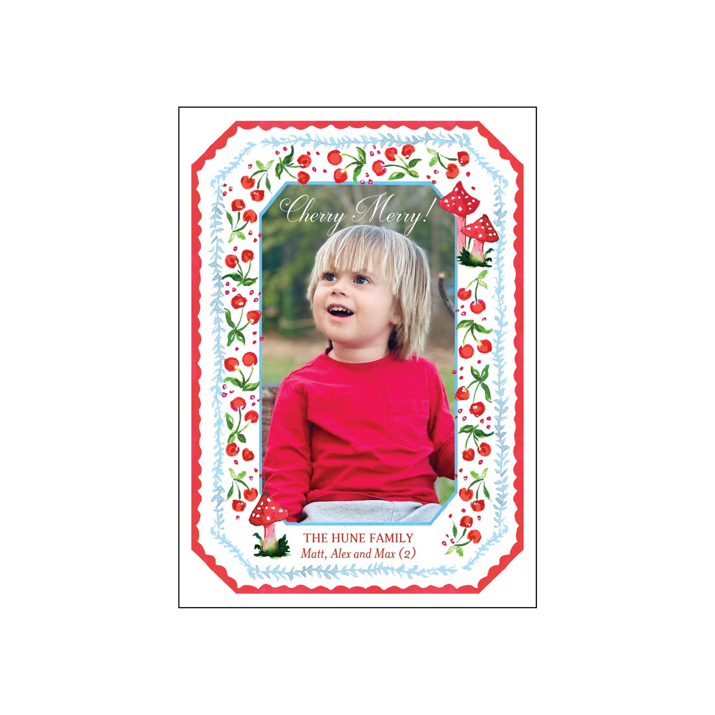 woodland cherry | holiday card | mesh by alex
