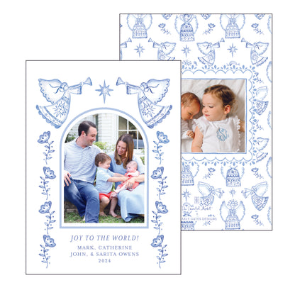 angel toile | holiday card | pearly gates designs