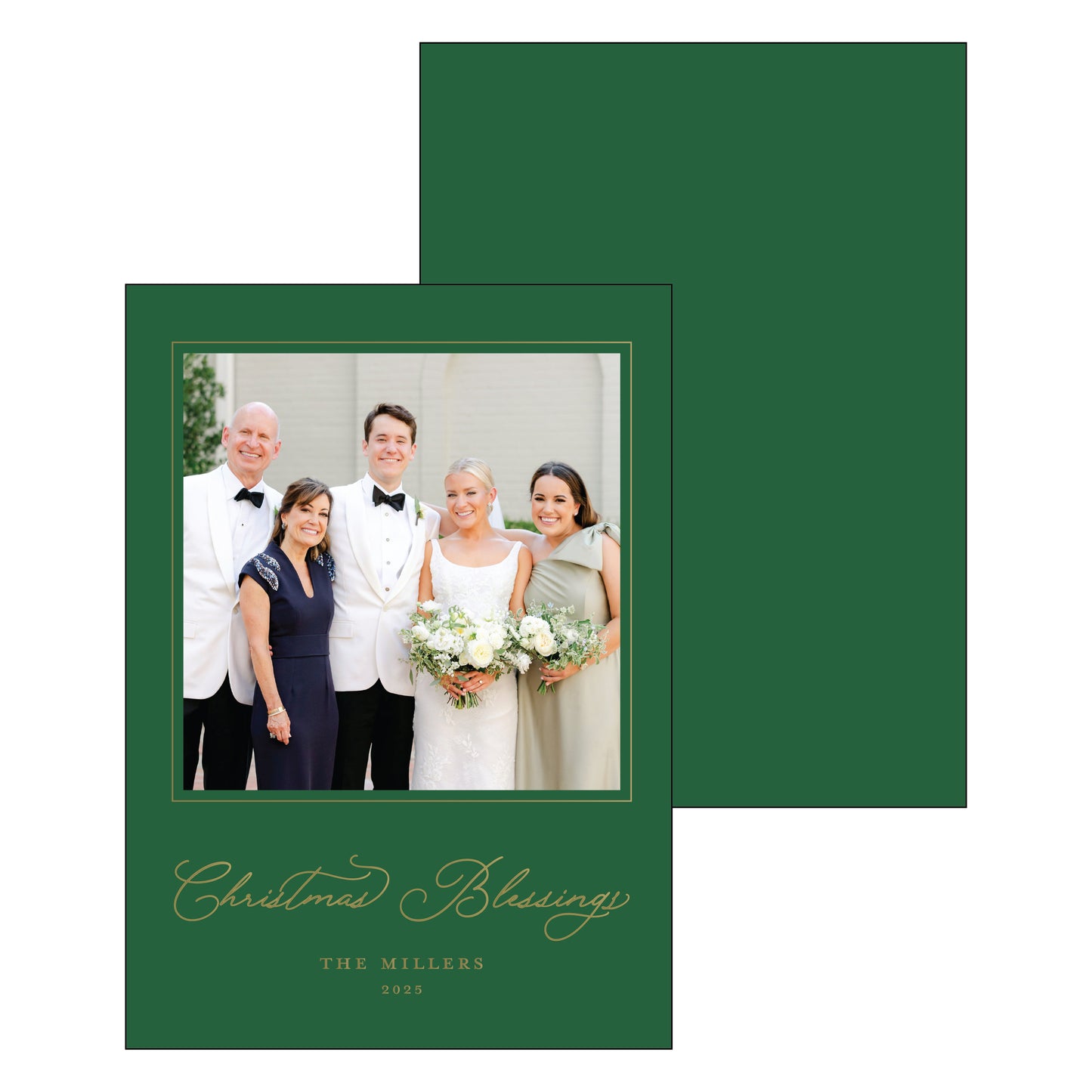 blessings | holiday card | foil-stamped