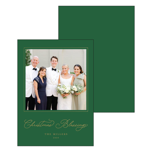 blessings | holiday card | foil-stamped