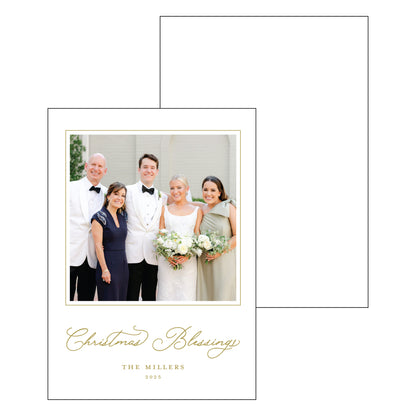 blessings | holiday card | letterpress