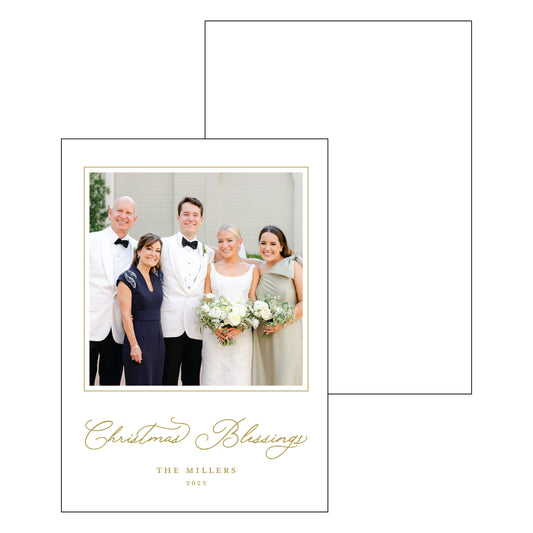 blessings | holiday card | letterpress