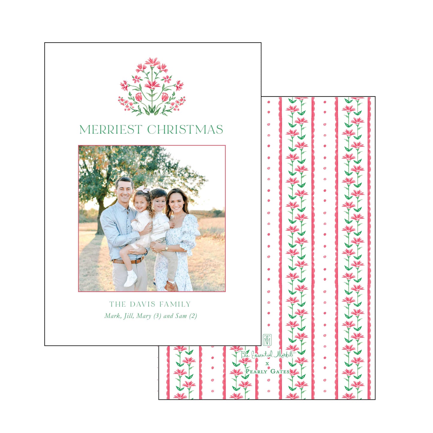block | holiday card | pearly gates designs
