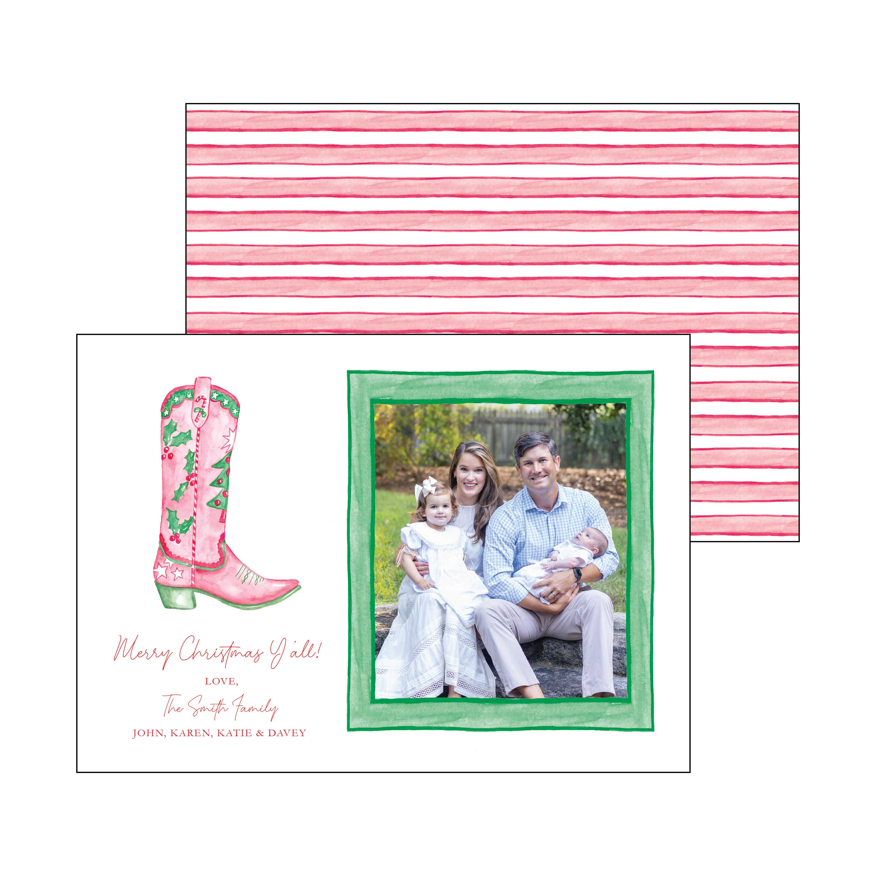 boot | holiday card | pearly gates designs
