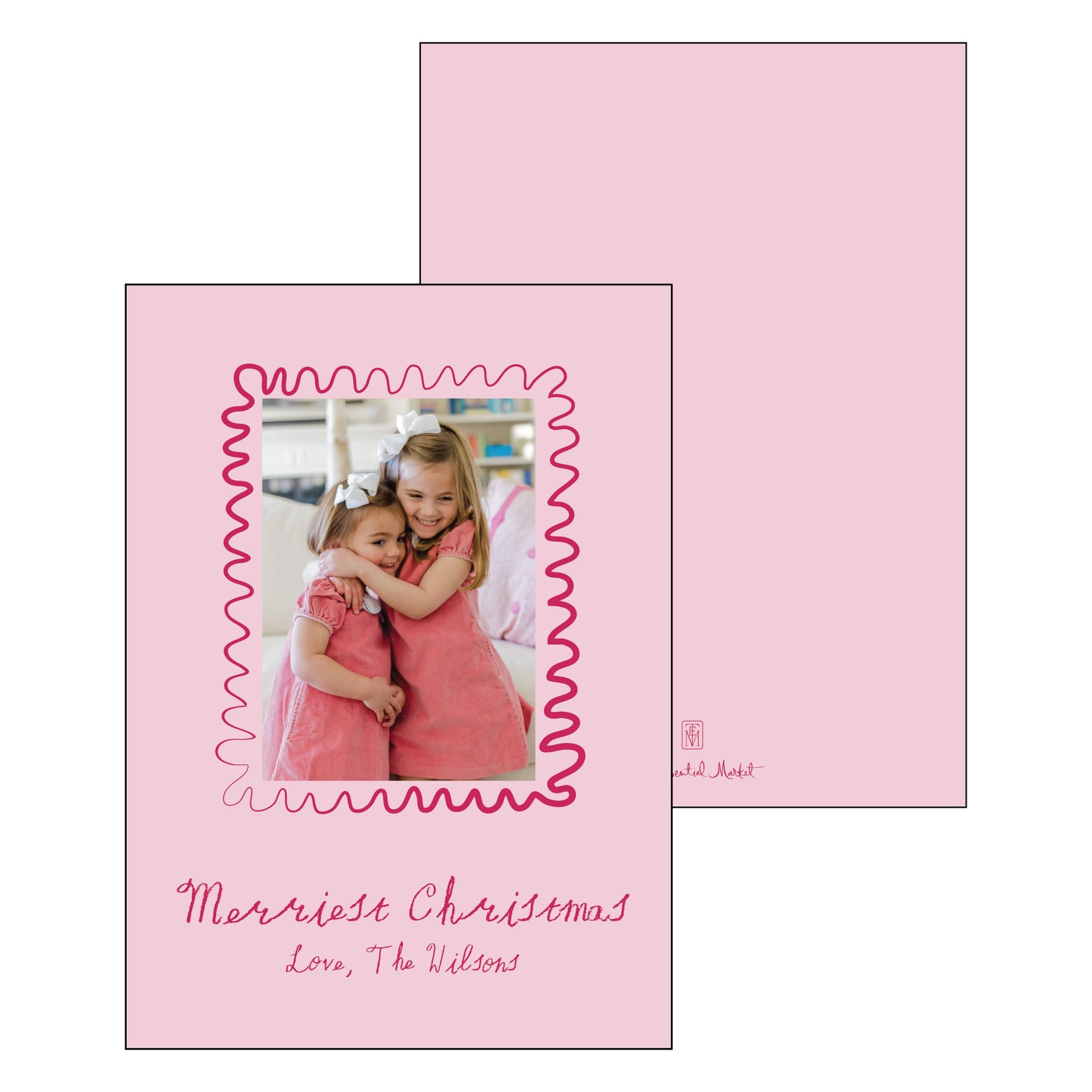 crayon squiggles | holiday card | digital printed