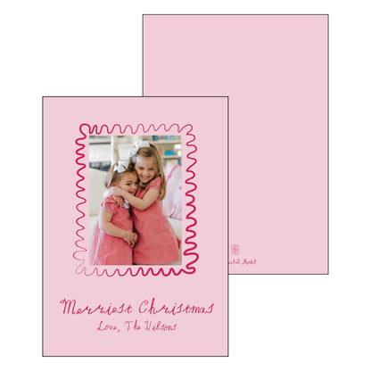 crayon squiggles | holiday card | digital printed