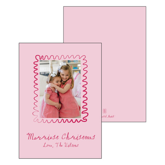 crayon squiggles | holiday card | digital printed