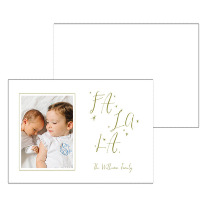 fa la la calligraphy | holiday card | letterpress
