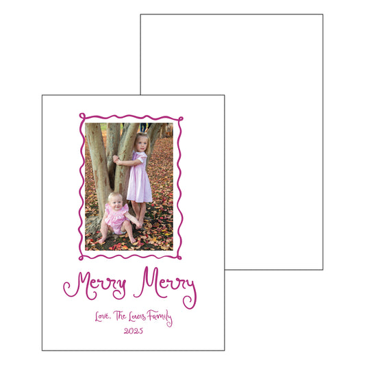 handwritten frame | holiday card | letterpress