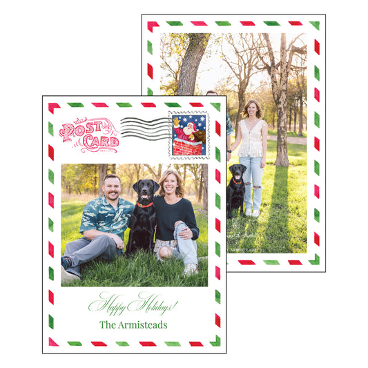 holiday postcard vertical | holiday card | abby armistead
