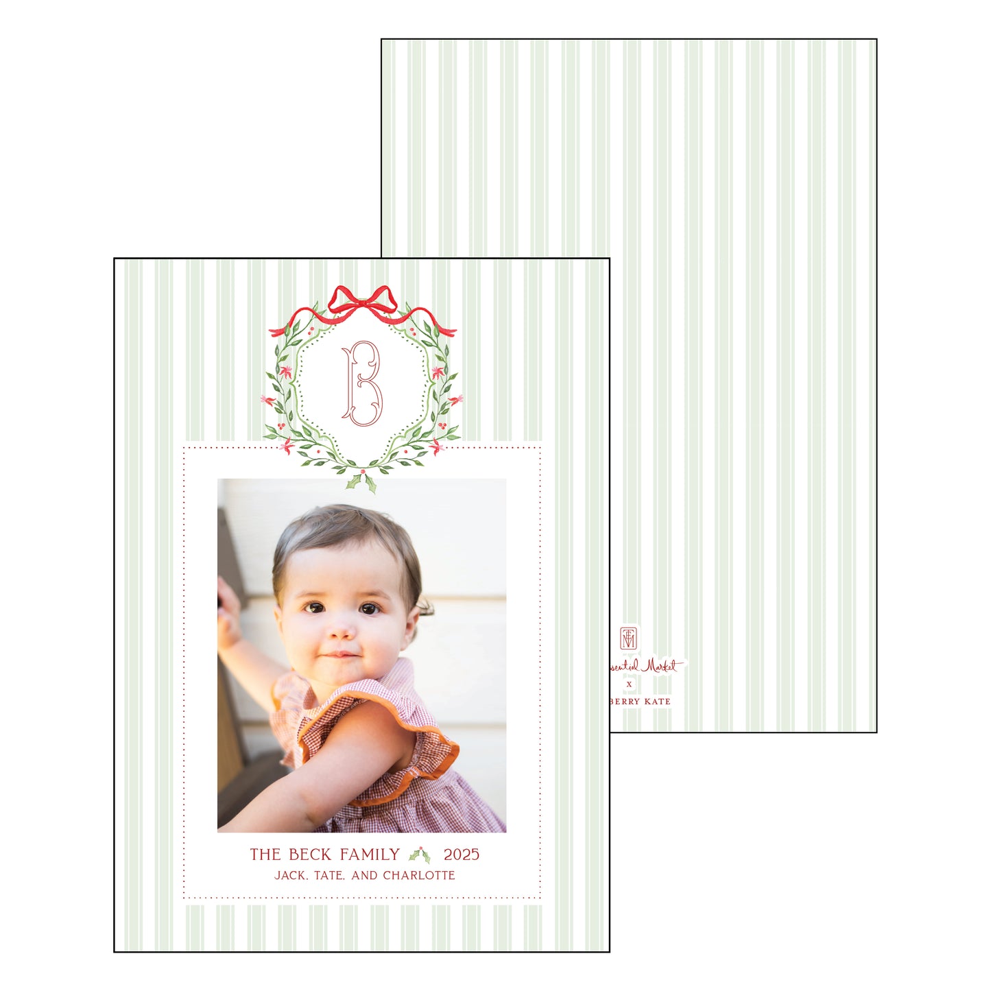 holly crest | holiday card | bayberry kate