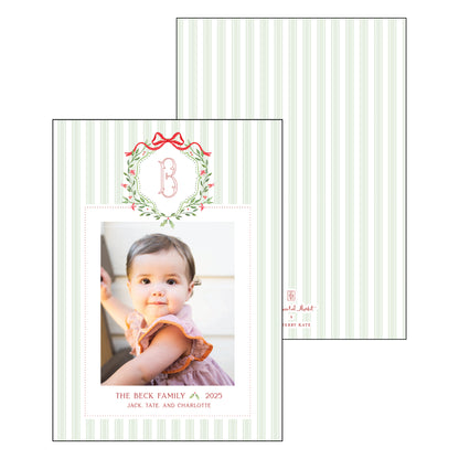holly crest | holiday card | bayberry kate