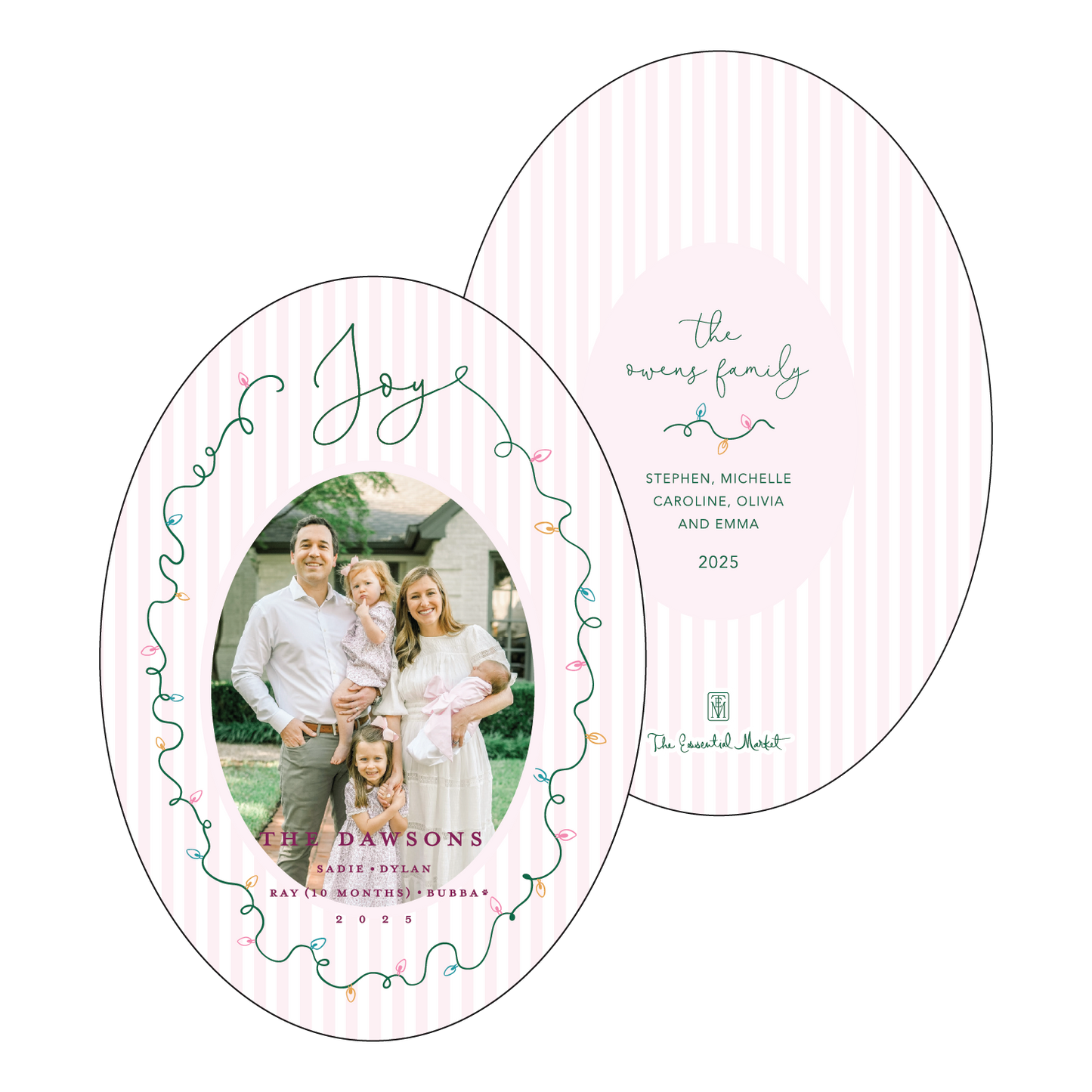 joyful lights | holiday card | digital printed
