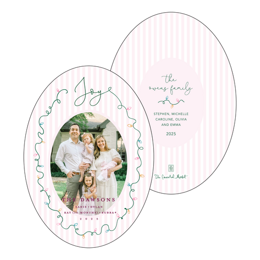 joyful lights | holiday card | digital printed